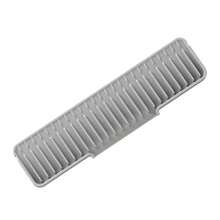 Alfombrilla de Drenaje para Fregadero, Borde Estrecho, Silicona, Absorbente de Agua, Antideslizante, Antisalpicaduras, Soporte para Tazas deé, Cocina 1TLG - 35 cm - Gris - Ver 1