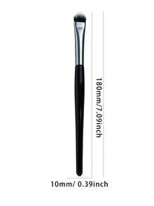 1pc Angled Concealer Brush, Precise Concealing / Eye Blending 2-In-1 Makeup Brush, Beginner-Friendly Beauty Tool - Multicolor - View 10