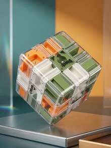 3D迷宮方塊,教育玩具,兒童益智玩具,腦力訓練,快節奏家庭競賽,教育腦力遊戲,團體遊戲,無需充電,混色,塑膠材質,生日/節日/派對禮品,適合3歲以上 - 彩色 - 查看 13