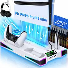 HELLCOOL Vertical Stand For  Slim Disc/Digital Dual Fast Charging Cooling Stand For  Cooling Station - View 1