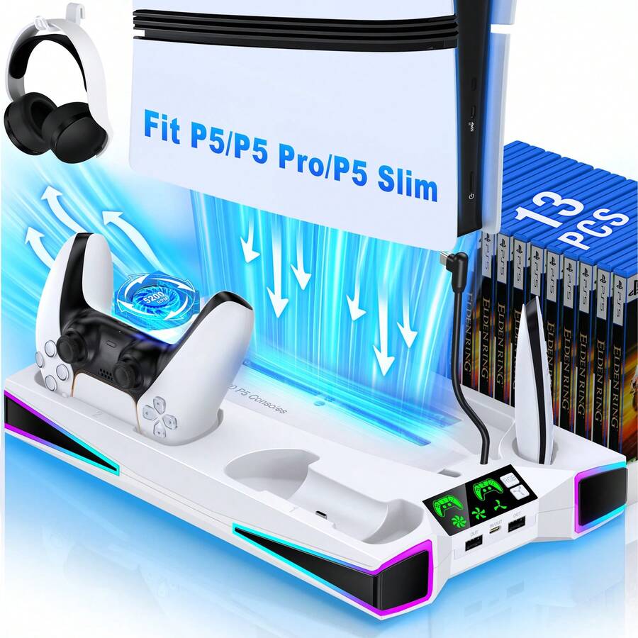 HELLCOOL Vertical Stand For  Slim Disc/Digital Dual Fast Charging Cooling Stand For  Cooling Station - View 1