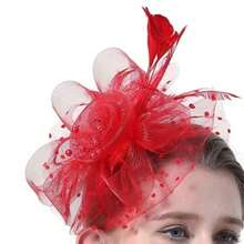 1pc Feather Decorated Headpiece, Elegant And Chic, Suitable For Tea Party, Kentucky Derby, Fascinator, Cocktail Party, Wedding, Bride, Etc., Can Be Used As Headband, Women's Headpiece, Girls' Headpiece, Birthday Gift, Mother's Day Gift, Mini Hat, Small Hat, Mini Top Hat, Mini Hat, Etc., Also Suitable For School Supplies, Gifts, Hair Accessories, Fashion, Holiday Dress-Up, Rave Party, Dinner Party, Etc. - Multicolor - View 32