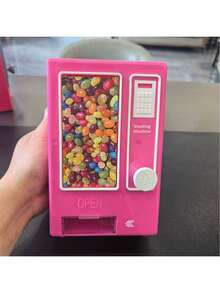 1pc Vintage Mini Candy Vending Machine - Battery-Free Retro Snack Dispenser, Perfect For Selling Chewing Gum, Gummy Candy, Chocolate And Mixed Snacks, Ideal Kitchen Countertop Accessory And Novelty Desktop Decor, No Battery Required, Manual Operation To Dispense Candy - Multicolor - View 3