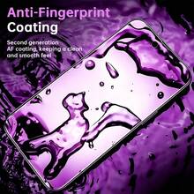 2pcs Anti-Blue Light Ceramic Soft Film Matte Frosted Privacy Screen Protector For IPhone 17 Pro Max [6.9 Inch]. Made Of TPU Soft Film Material, Anti-Drop Anti-Collision, With Anti-Peeping Function, Only Front Viewable Screen Content. - Black - View 4