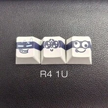 卡通動漫電競鍵帽 R4 補充鍵組 ESC 補充鍵，Cherry 原廠高度，PBT 材質耐磨耐用，相容 XTRFY、Wooting、Leopold，卡通可愛風，適用於辦公電競打字機械鍵盤，個性化鍵帽，節日生日禮物 - 查看 2
