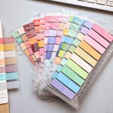 12piezas/ 2400 Hojas Notas Adhesivas de Índice Multicolor Degradado Mezclado, 200 Hojas por Tarjeta, Con Regla, Pegatinas Marcadoras de Página Autoadhesivas, Papelería de Oficina y Estudio, Para Clasificación de Archivos y Toma de Notas - Unitalla - Ver 7