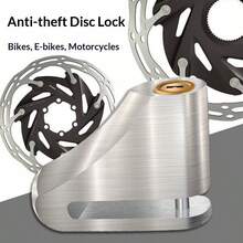 1PC Motorcycle Electric Bicycle Lock Waterproof, Anti-Theft, Anti Pry Forged Solid Alloy Steel Copper Lock Core Disc Brake Disc Lock - Multicolor - View 5