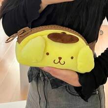 (Authorized) Sanrio Pudding Dog Large Capacity Study And Office Storage Box - Yellow Pencil Case With Zipper Closure, Perfect For Sanrio Fans - Ideal Gift For Birthday, Back To School Or Workspace Decor, Back To School, Novelty Design, Secure Closure, Zipper Pouch, Kawaii Lovers, Durable Fabric - A - View 2