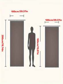1pc Magnetic Foldable Door Curtain, Thickened Fabric Room Divider, Waterproof Hooks And Ties, Machine Washable, Suitable For Room Partition, Minimalist Style, Easy To Clean And Install Divider/Blackout Curtain (Single Curtain, Rod Not Included) - 1PC - View 10