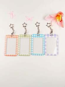 1pc Polka Dot Pattern Fashionable Personalized Retractable Card Holder, Whale Shark Print Keychain Pendant Bag Charm, Student ID Bus Card Protective Sleeve, Suitable For Office Workers And Students Daily Use - Rectangle - View 13