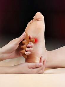 1pc Wooden Massage Stick Portable Foot And Body Acupoint Stimulation Tool, Suitable For Muscle Relaxation, Travel Carry And Chronic Disease Conditioning - Multicolor - View 1