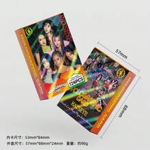 124件 KATSEYE Star Collection 全套鏈接雷射卡片小貼紙雙面 LOMO 閃卡（60張卡片 + 64張貼紙），名人全息卡，派對用品，名人卡收藏，萬聖節與聖誕禮物，盒裝高畫質名人照片卡，收藏品，小禮物，Katseye 應援棒，，小卡，K-Pop，Katseye 照片卡 - A - 查看 10