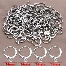 6pcs 13x16mm Minimalist Copper Plated 18k Gold Thick SilverWhite Gold Clasp Connectors Loop DIY JewelryFindings For Bracelet Necklace EarringCrafting - Multicolor - View 11
