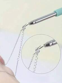 1/2Pcs Stainless Steel Bracelet Fastener Helper, Jewelry Helper Bracelet Clasp Helper, Portable Bracelet Tool Jewelry And Hooking Equipment Bracelet Attachment Tool, Adjustable Bracelet Fastener - Easy-To-Use Jewelry Helper For Women - Multicolor - View 8