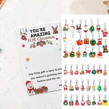 2pcs/Set 20pcs/10sets Juego de Llaveros de Resina Navideños Lindos con Tarjeta de Felicitación de Abrazo Navideño, Adecuado para Decoración, Regalo de Navidad, Regalo de Año Nuevo, Regalo de Fiesta, Regalo Navideño Familiar, Regalo de Fiesta Navideña, Accesorio Estacional, Regalo de Vacaciones, Diseño de Vacaciones, Encanto Juguetón, Material Duradero, Accesorio Ligero, Llavero Decorativo, Diseño de Pan de Jengibre, Regalo para Dar, Fiesta - Multicolor - Ver 7