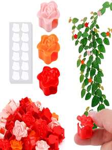 Clips de pared para plantas trepadoras, ganchos para plantas trepadoras, clips para plantas trepadoras verdes, clips fijos para plantas trepadoras verdes, ganchos trepadores, dispositivo de fijación de plantas verdes sin costuras, accesorios de gestión de cables, herramientas de jardinería, decoración de jardín, estante para plantas de interior - B - Ver 10