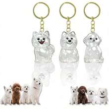 2/4 Stück Katzen- & Hundehaare Schlüsselanhänger | Haustier Gedenk-Set - Aufbewahrungsgefäß zum Aufbewahren von Haustierhaaren | Accessoire für Haustierliebhaber - Verschiedenfarbig - Übersicht 12