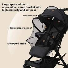 Universal Full Coverage Mosquito Net For Baby Strollers With Zipper, Protection Accessory Against Mosquitoes And Insect Bites. - N01 - View 4