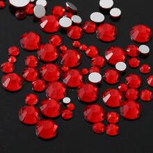 YONGNING SS4-20 1300pcs Mixed Size Crystal Non-Hotmelt Transparent Glass Rhinestones Flat Back Decorative Pieces DIY Nail Art 3D For Shoes, Clothing, Hats And Other Daily Items - Mixed Size - View 7