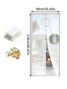 Magnetic Screen Door, Magnetic Closure, Insect-Proof & Breathable, Thickened Mesh, Pet-Friendly, Suitable For Front Door, Sliding Door, Fly Screen, Fly Curtain, RV Accessories, Fly Net, Mosquito Net, Screen Door, Fly Net/Insect-Proof Screen - Multicolor - View 15