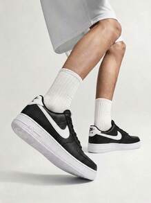 Nike Giày thể thao nam Air Force 1 '07 màu đen/trắng CT2302-002 - Đen/Trắng - Xem 1