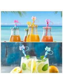 Bow Straw Hat Silicone Straw Lid Cup Cover, Suitable For 30&40oz Insulated Tumblers, Reusable Straw, Cute Straw Head Cover, Party Use - Multicolor - View 5