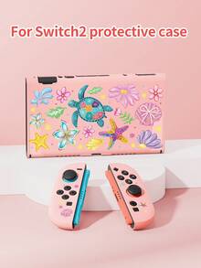 إكسسوارات ألعاب Switch 2 الجديدة (2025)، حقيبة تخزين بنمط محيط لطيف 1 قطعة للشاحن وكابل البيانات، متوافقة مع جهاز ألعاب Switch/Switch الجيل الثاني، حقيبة تخزين/غطاء واقي لأجهزة ألعاب Switch 2/Switch OLED/Switch NS نسخة البطارية، صندوق بطاقات، غطاء غبار، قاعدة، حامل مدمج، يمكن تخزين 10 بطاقات ألعاب، محمولة للسفر، مقاومة للسقوط والضغط، صندوق أشرطة الألعاب وحقيبة وحدة التحكم - متعدد الألوان - مشاهدة 25