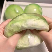 1pc Green Grape-Shaped Squeeze Ball, Cute Jumbo Stress Relief Fidget Toy For Adults, Fun Desktop Decompression Toy, Party Favor & Gift Idea - Multicolor - View 6