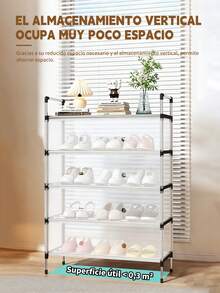 Double Shoe Rack Organizer With Waterproof Fabric Cover, 8-Tier Steel Frame Shelf, 8-Tier Canvas Shoe Rack, Shoe Cabinet, Freestanding Shoe Organizer For Living Room And Hallway, Can Store 36 Pairs Of Shoes With Dustproof Cover. - 銀色 - 查看 7