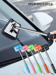 5件/3件/1件裝 汽車玻璃清潔工具組附超細纖維布 | 可拆卸手柄車窗刮水器，適用車內外玻璃 | 可選1、3或5片布，適合汽車清潔套裝 - 均碼 - 查看 12