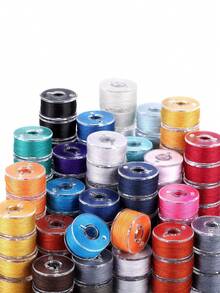 30/50/100pcs Pre-Wound Sewing Bobbin Thread, Size A 15 Class, Random 36 Colors Polyester Bobbin Thread, Suitable For Brother/Singer/Babylock/Janome Sewing Machines - Bobbin Thread - View 2