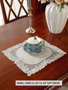 ABEST6522 Home&Living store 1入經精緻刺繡製成的聚脂水溶性蕾絲桌布，適用於廚房桌子、櫥櫃、櫃臺裝飾。具有防熱污染功能，適合於家居裝飾、家庭聚會、節日、派對或婚禮等場合。 - 彩色 - 查看 15