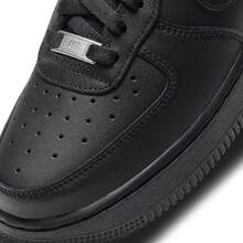 Nike Air Force 1 Low LE Black 2021 Grade School Shoes, Thoughtful Present For Kids Daily Wear And Weekend Walks, Smooth Solid Black Timeless AF1 Trainers, Durable All-Match Low-Top Fashion Sneakers Suitable For All Youth Daily Outfits,DH2920-001 - 黑色 - 查看 5