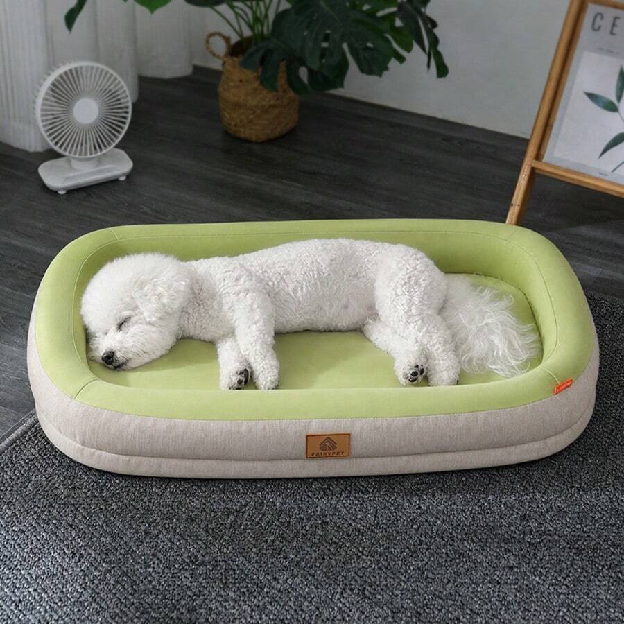 Medium Dog Soothing Dog Bed - Waterproof Oxford Fabric Pet Bed, Non ...