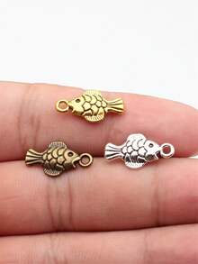 20個 19x10mm 魚形吊飾吊墜 DIY珠寶製作項鍊鑰匙圈手機鍊手鍊配件手工藝配件 - 魚 - 查看 11