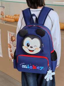 Disney 1個迪士尼青少年背包，校園背包，米老鼠背包，適合男孩與女孩，文具收納袋，旅行袋，可愛收納袋，時尚旅行袋 - 彩色 - 查看 9