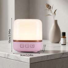 Touch Dimmable Ambient Desk Lamp, USB Rechargeable Wireless Portable Bedroom Bedside LED Night Light - Pink - Dimmable LED Night Light for Bedside Sleep - View 4