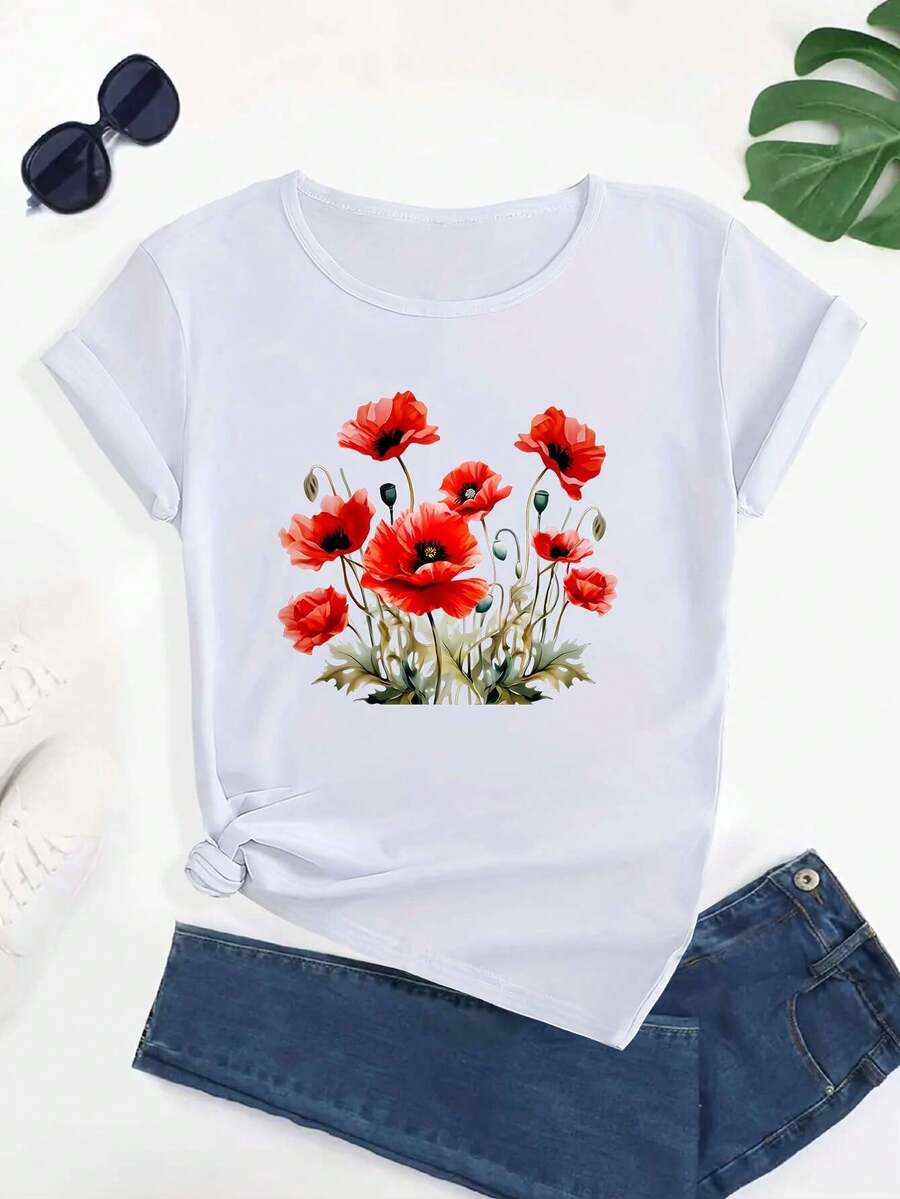 Women T-Shirts - 白色 - 查看 1
