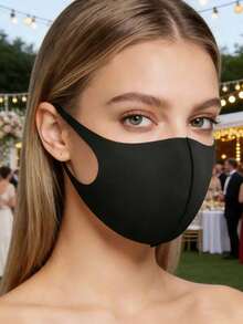 20/10/5/1 pieza Máscara facial de punto unisex para adultos, máscara de protección solar de seda de hielo, lavable y reutilizable, adecuada para el uso diario - Multicolor - Ver 4