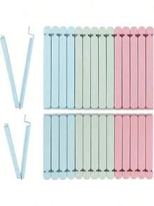 5/10pcs Food Bag Sealing Clips, Multi-Purpose Reusable Food Preservation Sealing Clips, Suitable For Various Plastic Bags And Snack Bags, Kitchen Storage Bags And Storage Bags, Kitchen Accessories, Random Color - / - View 4