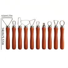 53/10/1pc Polymer Clay Sculpting Tool Set, Multicolor Pottery Carving Modeling Tools With Storage Bag & Sponge For DIY Ceramic Craft(Random Color) - Multicolor - View 2