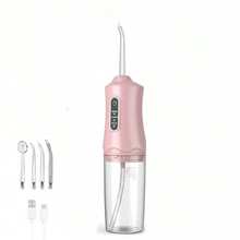 HYUNDAI Rechargeable Water Flosser, Portable Handheld Wireless Dental Cleaner, Electric Oral Irrigator, 3 Modes, 4 Nozzles, Suitable For Home Oral Care - Multicolor - View 11