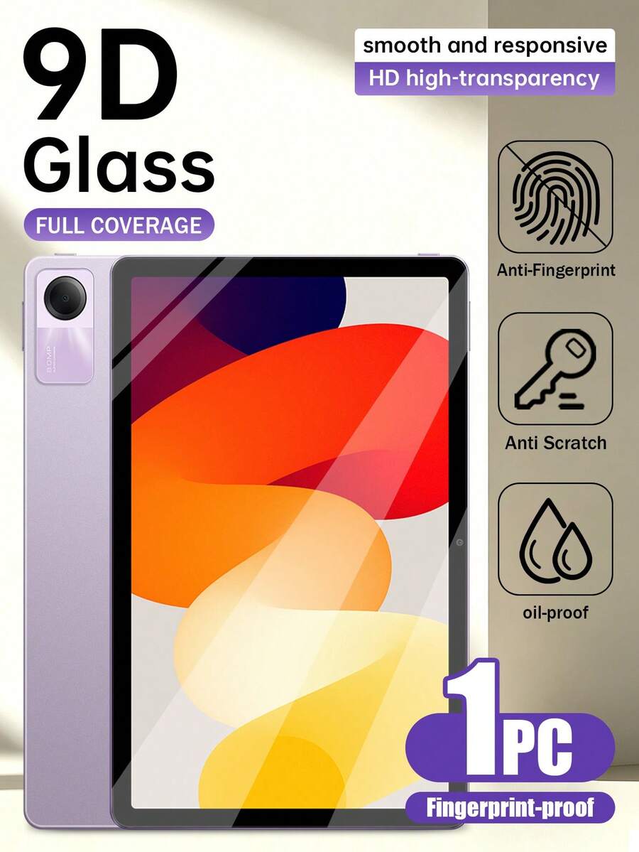 1pc Screen Protector For IPad 10th Generation 10.9 Inch (2022), Supports Face ID And Apple Pencil, Ultra-Hard Tempered Glass Film, Scratch-Resistant, Bubble-Free, High-Definition Transparent, Explosion-Proof, Anti-Fingerprint, Compatible With Apple Mini/Air/Pro Tablets, Waterproof, Shockproof, Drop-Resistant, Full Coverage