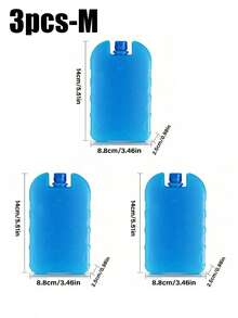3pcs/Set Ice Packs, Slim Space-Saving Dry Ice Packs, Long-Lasting Cold Compress Bags, Lunch Bag Freezer Packs, Reusable, Suitable For Coolers, Freezers And Emergency Cooling, Suitable For Insulated Lunch Boxes, Can Keep Food Fresh For Hours, Suitable For Outdoor Activities, Camping, 1pc - Multicolor - View 17