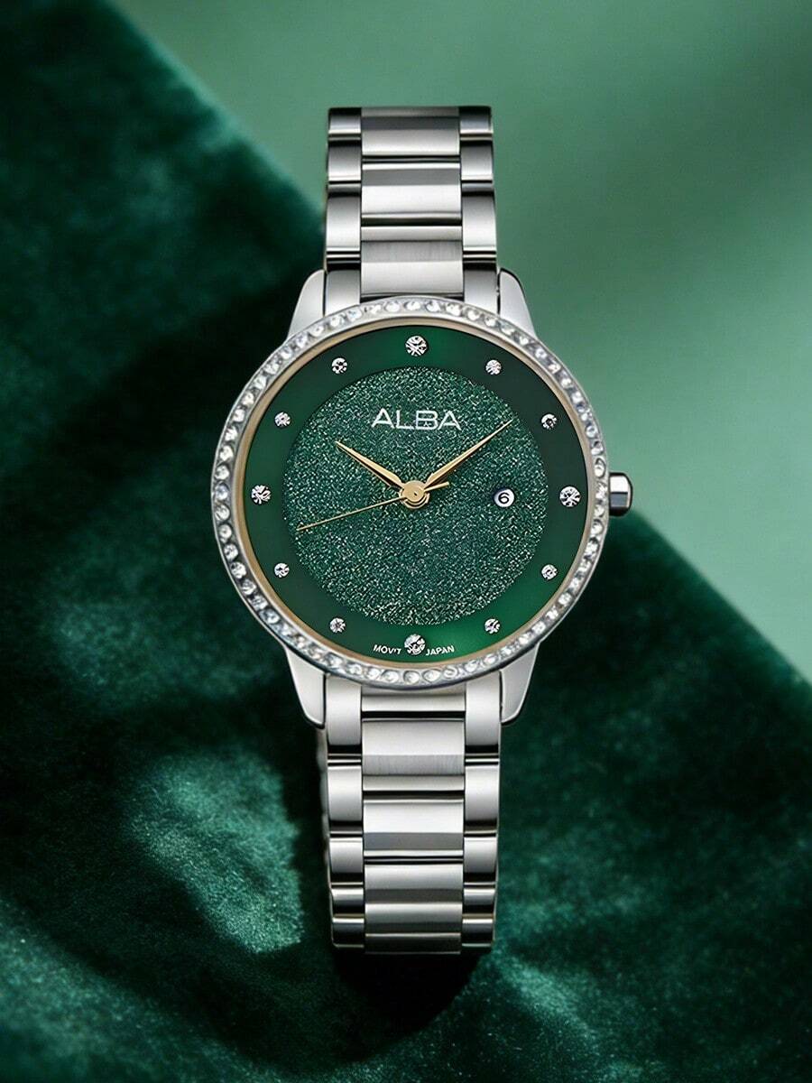 Seiko Women's Quartz Stone Watch Diamond Casual Simple Summer Watch Crystal Glass Dial - one-size - View 1
