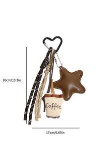 Charm/Colgante de bolso con nudo de estrella de café único y de moda, llavero portátil de viaje, ligero y duradero, estilo adecuado para el hogar, uso al aire libre y uso diario en verano - Multicolor - Ver 7