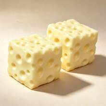 1/3Jumbo Cheese Cube Stress Ball Big Cheese Shapeable Squeeze Ball Non-Bounce Fidget  ASMR Sensory Anti-Stress Christmas Gift - Màu vàng - Xem 11