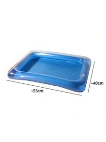 1pc Blue Portable Foldable Swimming Pool Cleaning Basin, Essential Maintenance For Above Ground Pools. Suitable For Garden Layout, Fan Accessories, Soft Rubber Decor, Holiday Essentials And Fashion Room Decor. - Multicolor - View 6