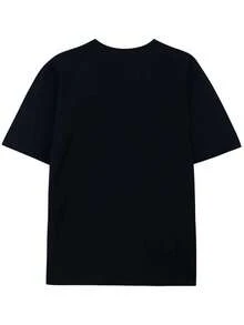 Camiseta Divertida Mujer Temática Soltera, Cuello Redondo Manga Corta Tela Gruesa, Frase "Being Single Is Better Than Being in Love", Ideal para Salidas y Uso Casual - Negro - Ver 2