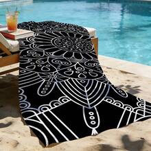 1pc Realistic 3D Dolphin Print Microfiber Beach Towel, Quick Dry Sand Resistant Super Absorbent Swimming Towel, Large Rectangle Beach Blanket For Summer Vacation Pool Travel Camping Bath Use - Multicolor - View 5